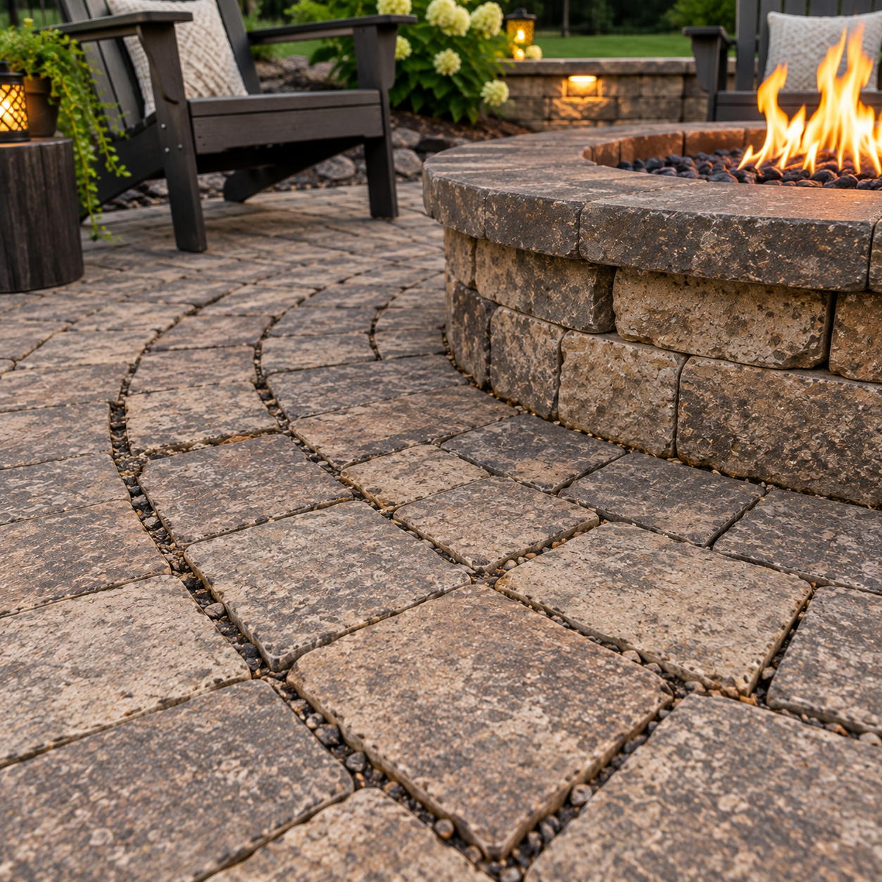 Pavers with missing joint sand